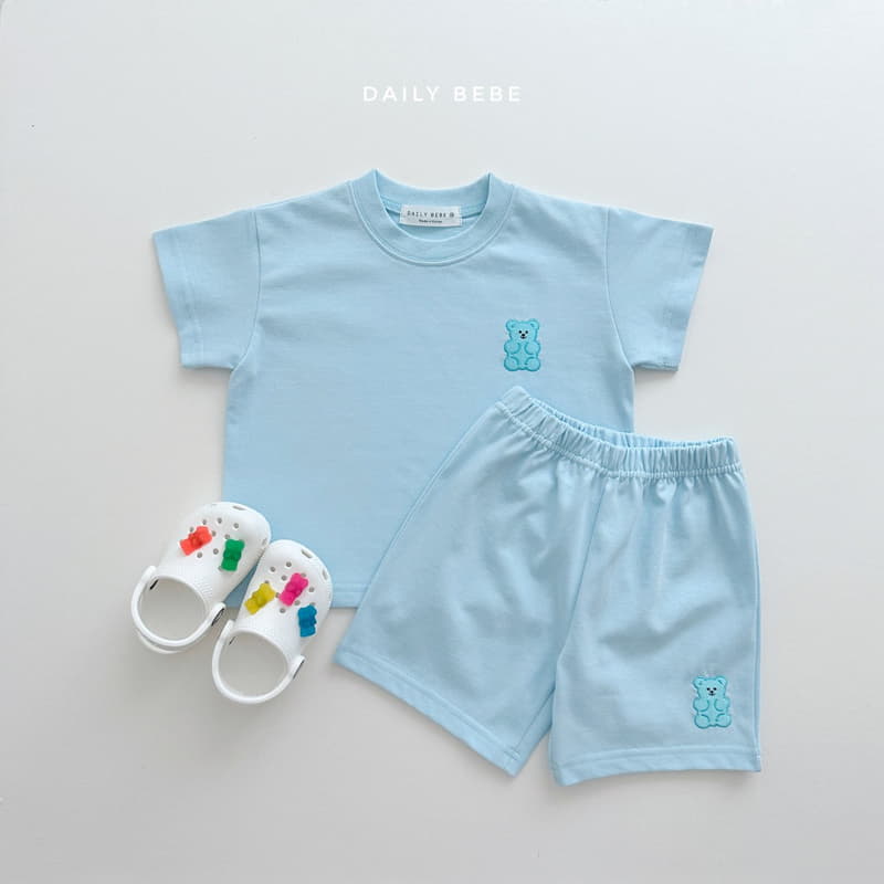 Daily Bebe - Korean Children Fashion - #kidsstore - Jelly Bear Top Bottom Set - 12