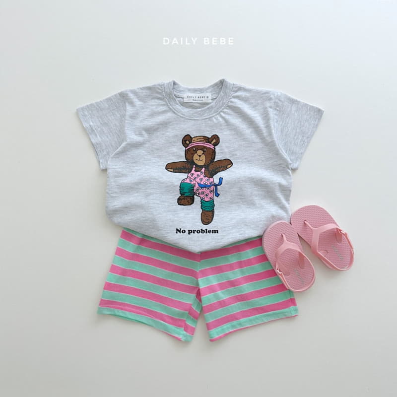Daily Bebe - Korean Children Fashion - #kidsshorts - Airobic Top Bottom Set - 4