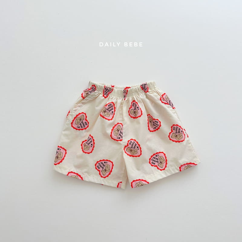Daily Bebe - Korean Children Fashion - #kidsshorts - Honey Bear Top Bottom Set - 4