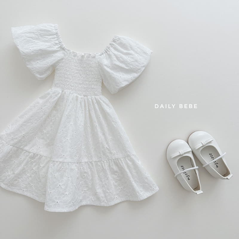Daily Bebe - Korean Children Fashion - #kidsstore - Smocked One-piece - 2