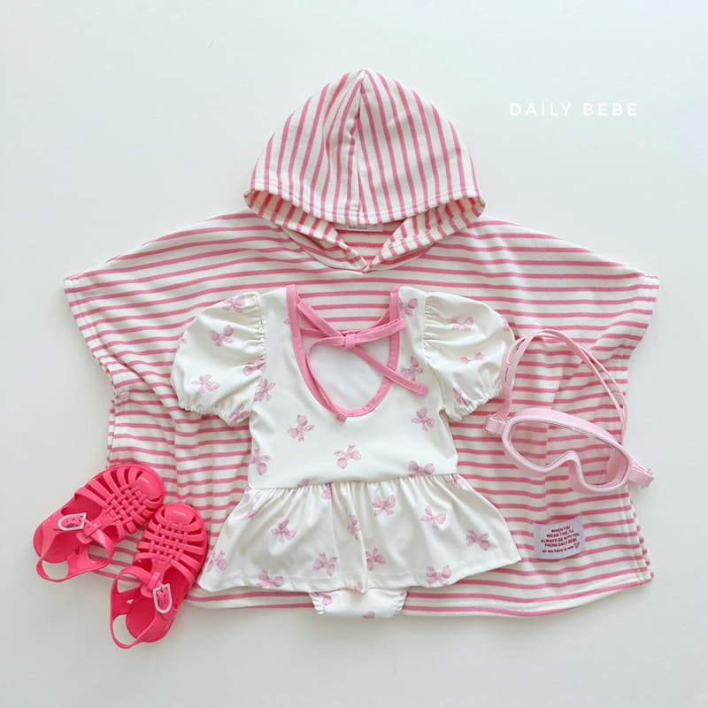 Daily Bebe - Korean Children Fashion - #kidzfashiontrend - Puff One-piece Swimwear - 9