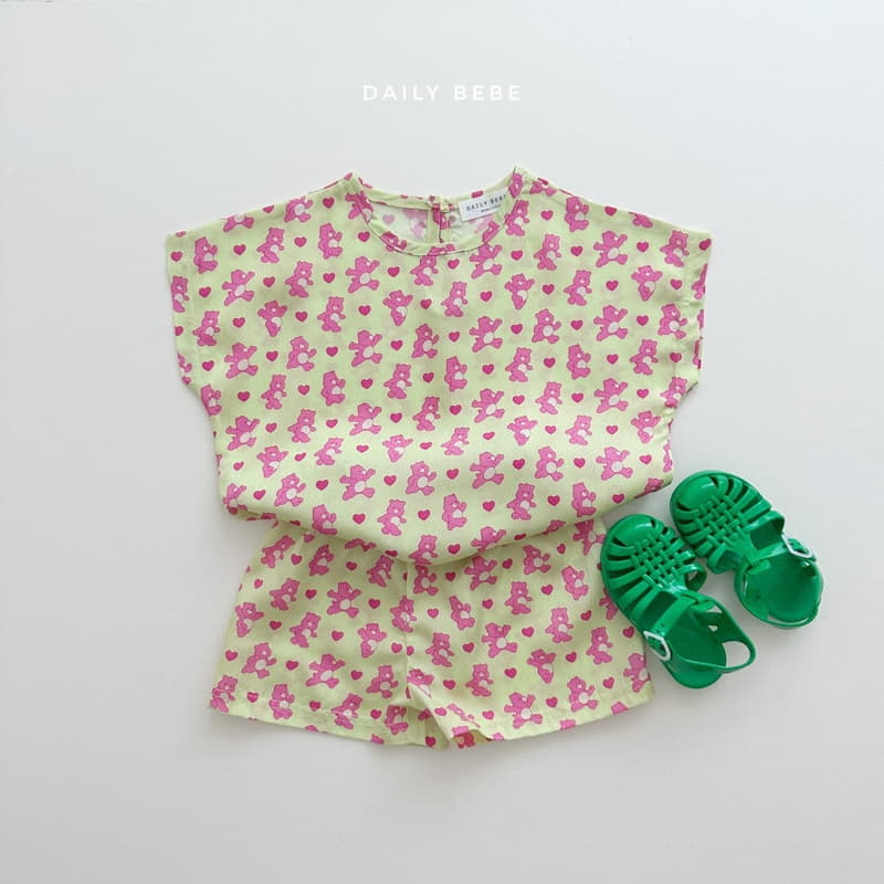 Daily Bebe - Korean Children Fashion - #kidzfashiontrend - Ingun Top Bottom Set - 7