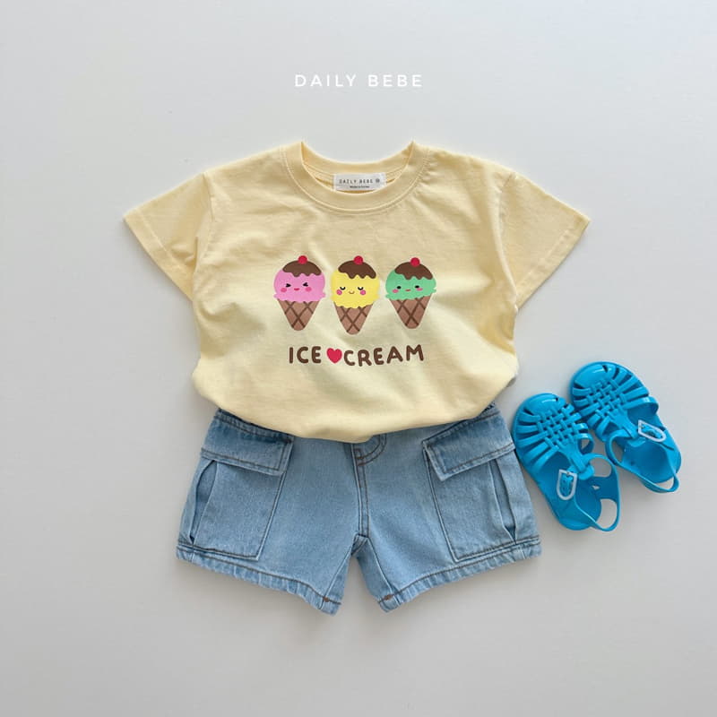 Daily Bebe - Korean Children Fashion - #littlefashionista - Ice Cream Tee - 12