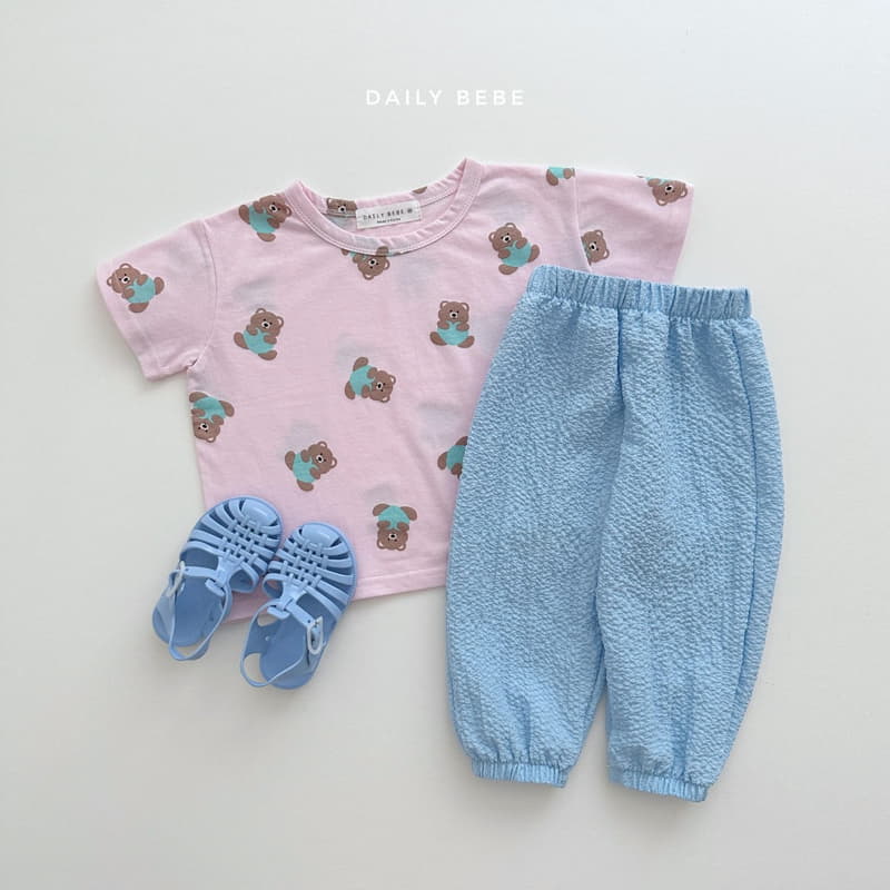 Daily Bebe - Korean Children Fashion - #magicofchildhood - Heart Bear Tee - 11