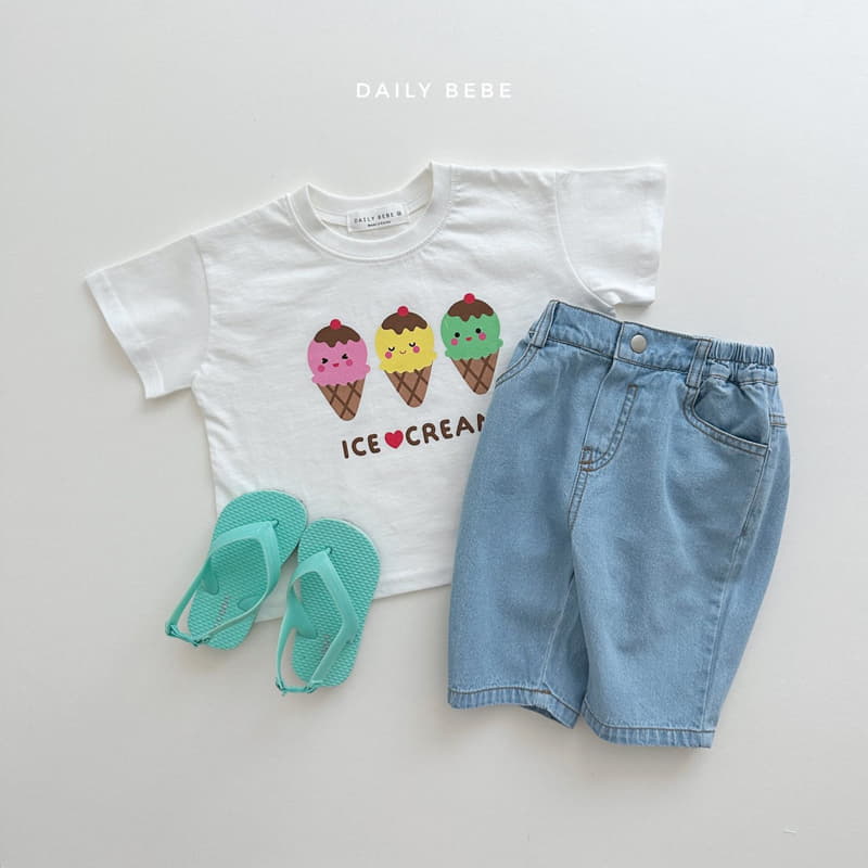 Daily Bebe - Korean Children Fashion - #littlefashionista - Capri Jeans - 4