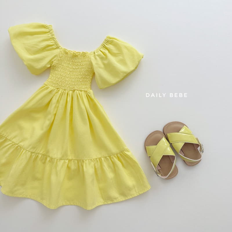 Daily Bebe - Korean Children Fashion - #magicofchildhood - Smocked One-piece - 6