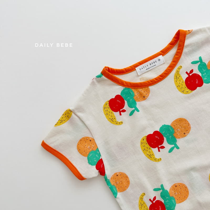 Daily Bebe - Korean Children Fashion - #minifashionista - Pattern Top Bottom Set - 8