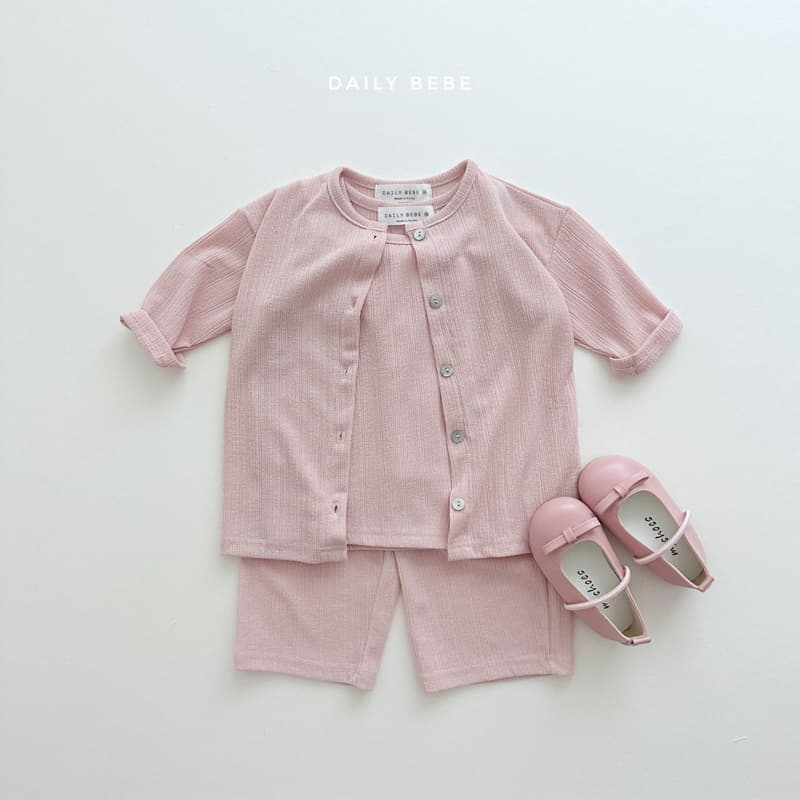 Daily Bebe - Korean Children Fashion - #minifashionista - Cardigan 3 Set