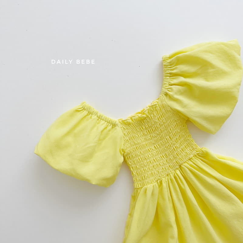 Daily Bebe - Korean Children Fashion - #minifashionista - Smocked One-piece - 7