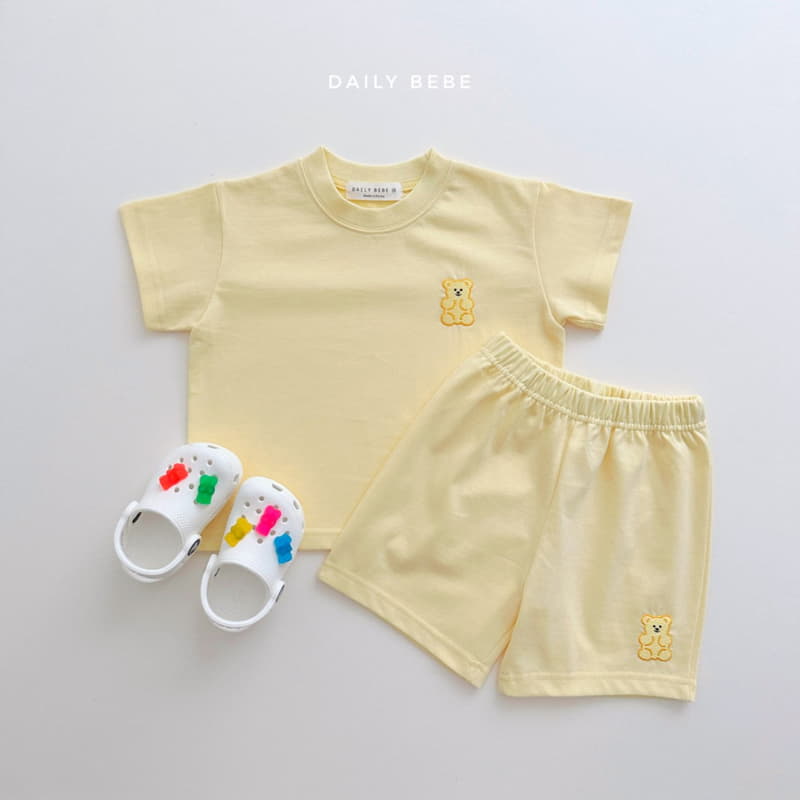 Daily Bebe - Korean Children Fashion - #prettylittlegirls - Jelly Bear Top Bottom Set - 2