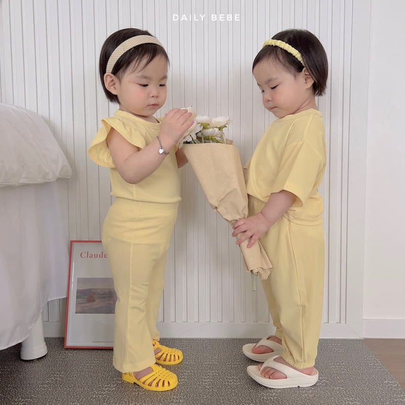 Daily Bebe - Korean Children Fashion - #prettylittlegirls - Cool Bootscut Top Bottom Set - 11