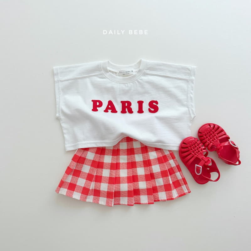 Daily Bebe - Korean Children Fashion - #stylishchildhood - Paris Patch Crop Tee - 3