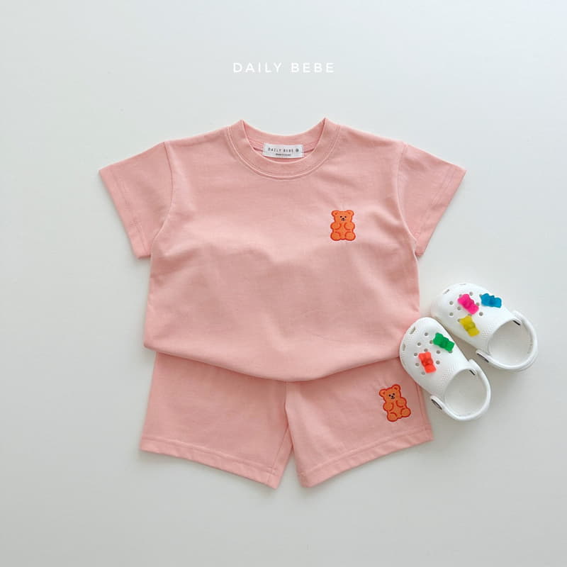 Daily Bebe - Korean Children Fashion - #stylishchildhood - Jelly Bear Top Bottom Set - 5