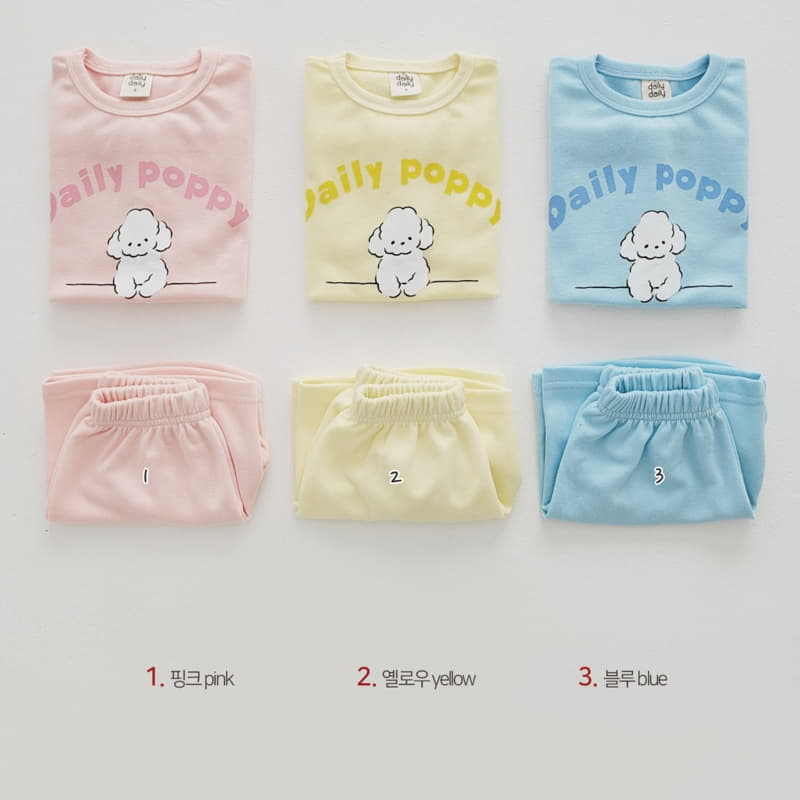 Daily Daily - Korean Children Fashion - #childofig - Daily Puddle Top Bottom Set - 2