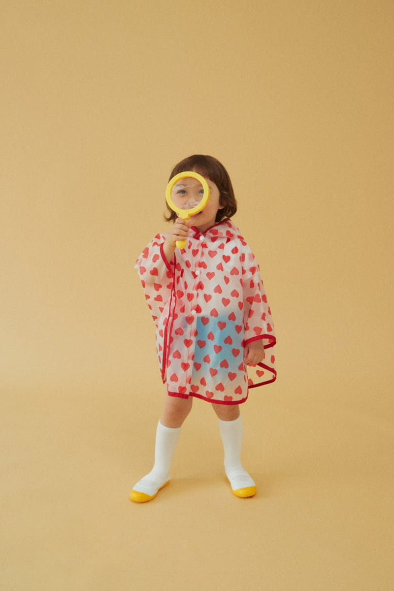 Dalkomhai - Korean Children Fashion - #Kfashion4kids - Heart Raincoat - 5