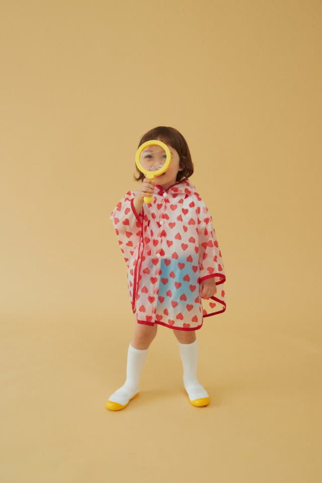 Dalkomhai - Korean Children Fashion - #kidsstore - Heart Raincoat - 3