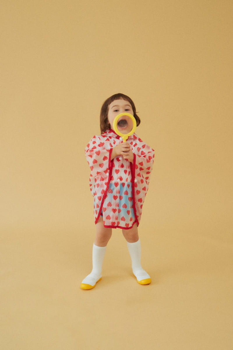 Dalkomhai - Korean Children Fashion - #kidsstore - Heart Raincoat - 4