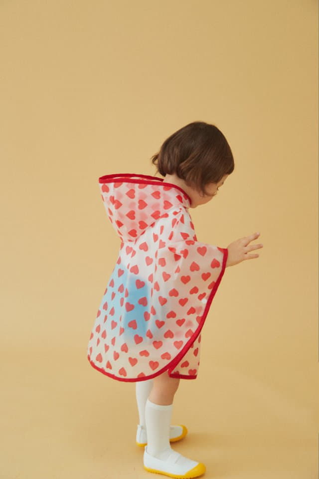 Dalkomhai - Korean Children Fashion - #magicofchildhood - Heart Raincoat - 7
