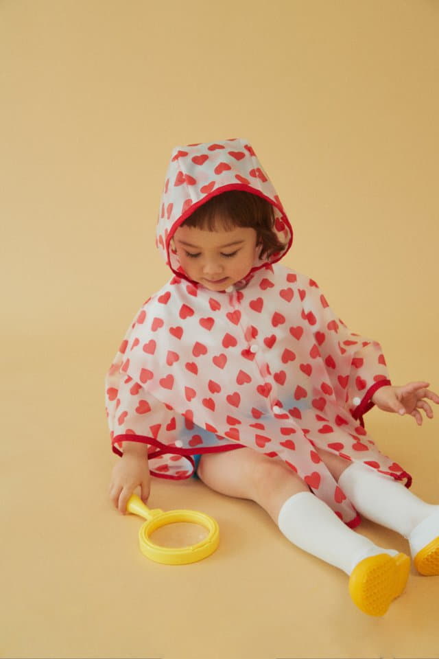 Dalkomhai - Korean Children Fashion - #todddlerfashion - Heart Raincoat - 10
