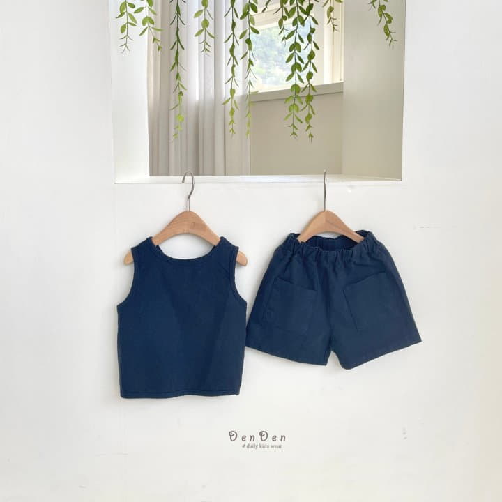 Denden - Korean Children Fashion - #Kfashion4kids - Linen Pocket Shorts - 7