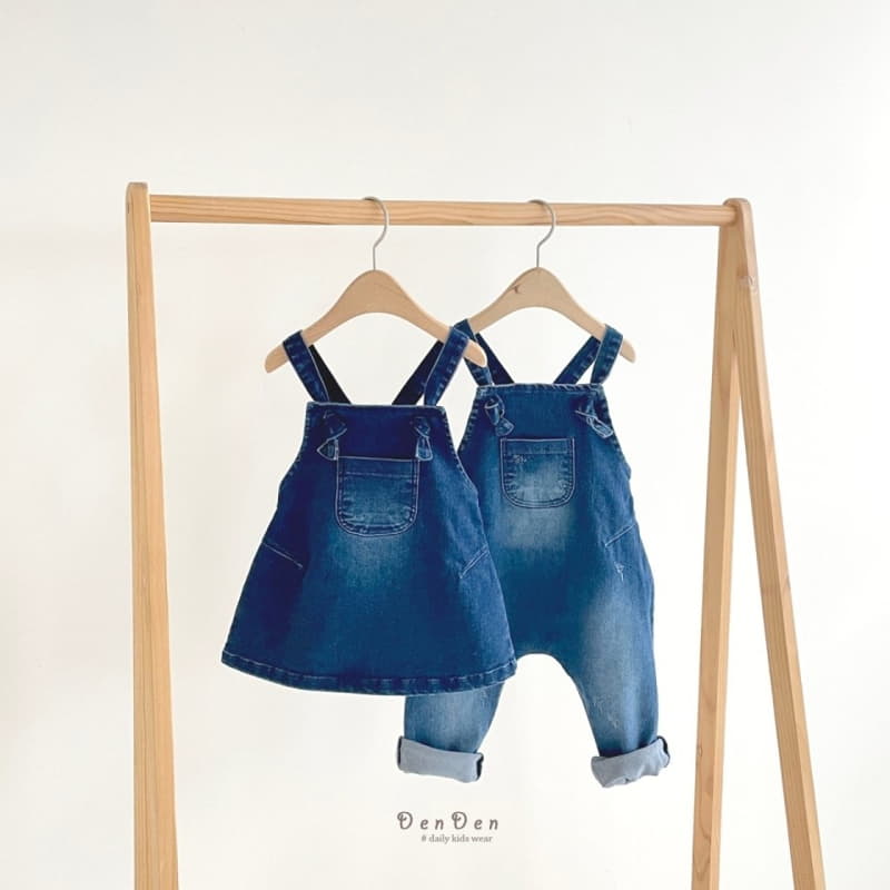 Denden - Korean Children Fashion - #childofig - Bonbon Dungarees Skirt - 2