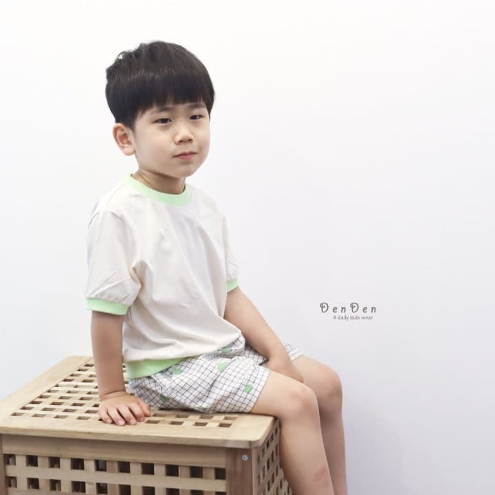 Denden - Korean Children Fashion - #childrensboutique - Grid Dot Shorts - 10