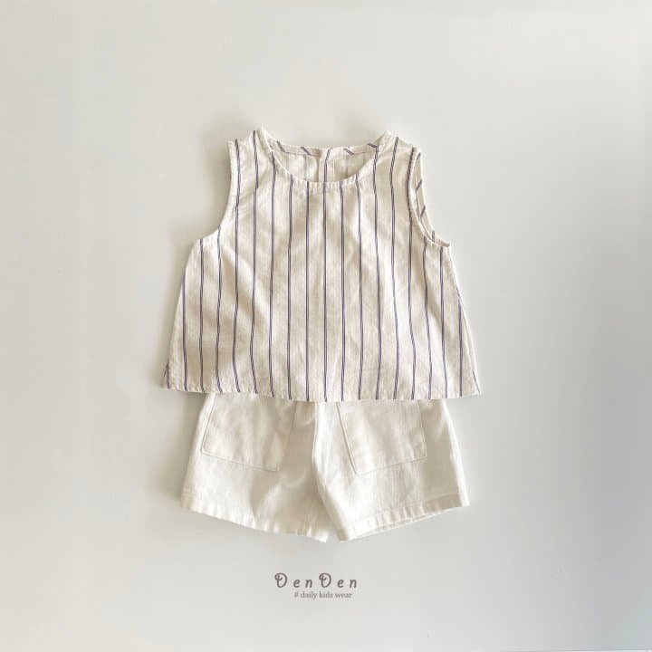 Denden - Korean Children Fashion - #designkidswear - Jul Line Sleeveless - 8