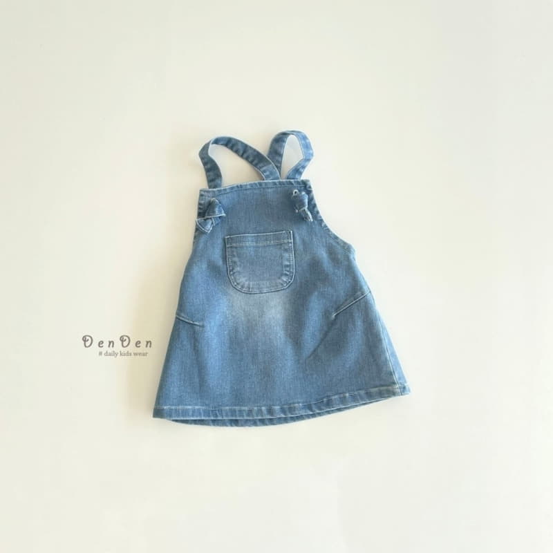 Denden - Korean Children Fashion - #childrensboutique - Bonbon Dungarees Skirt - 4