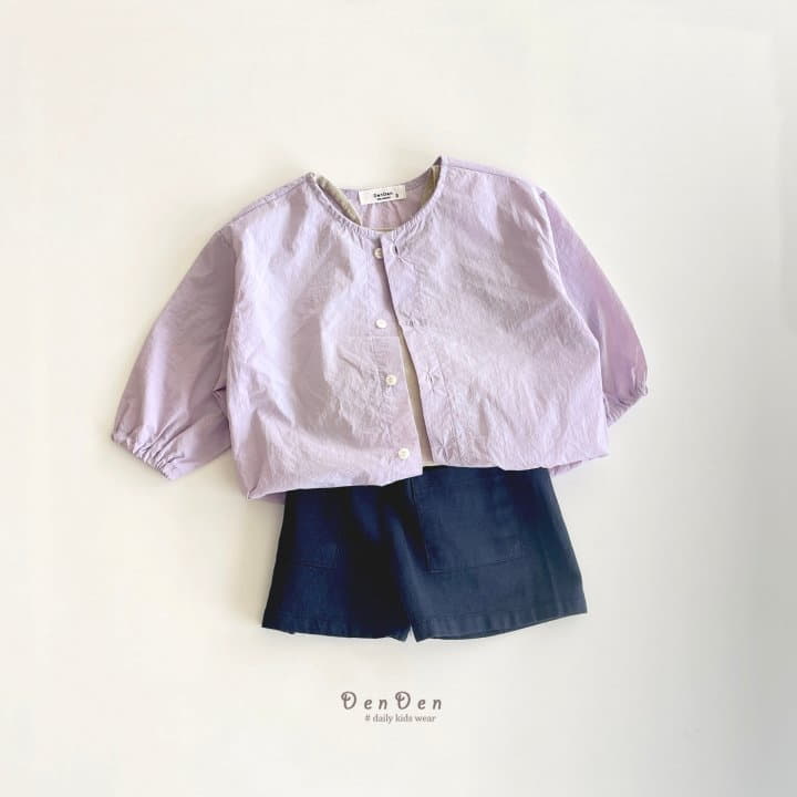 Denden - Korean Children Fashion - #discoveringself - Linen Pocket Shorts - 2