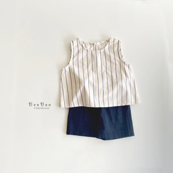 Denden - Korean Children Fashion - #fashionkids - Linen Pocket Shorts - 3