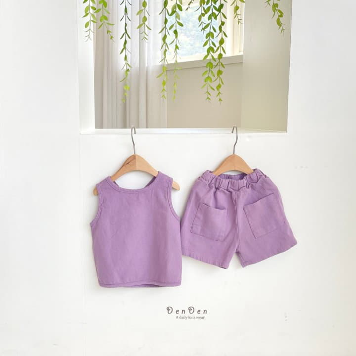 Denden - Korean Children Fashion - #kidsstore - Linen Pocket Shorts - 5
