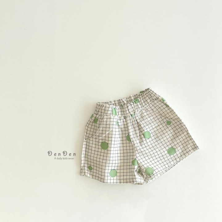 Denden - Korean Children Fashion - #kidsstore - Grid Dot Shorts