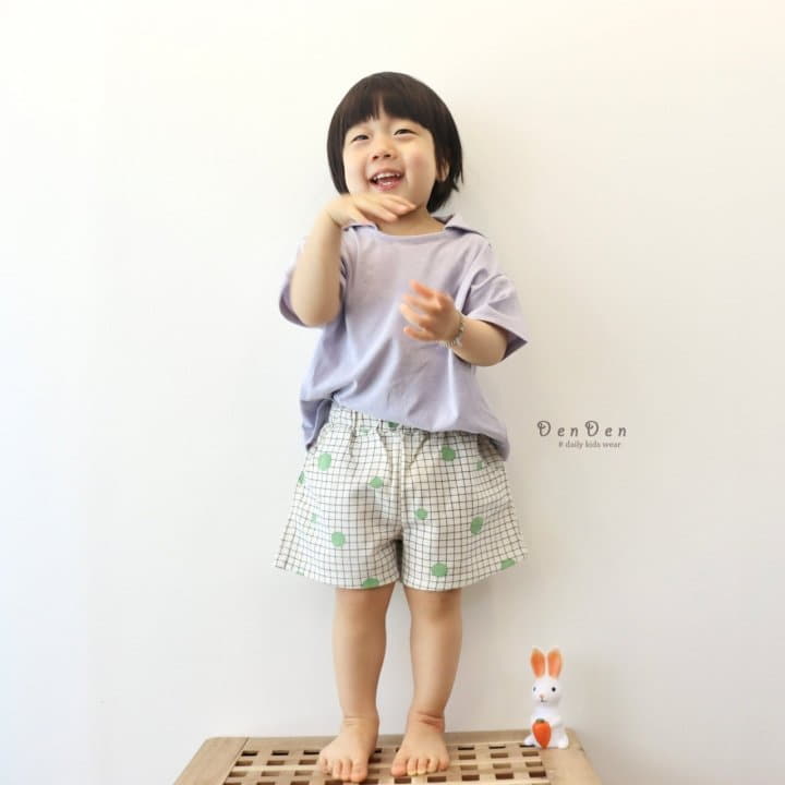 Denden - Korean Children Fashion - #minifashionista - Grid Dot Shorts - 6