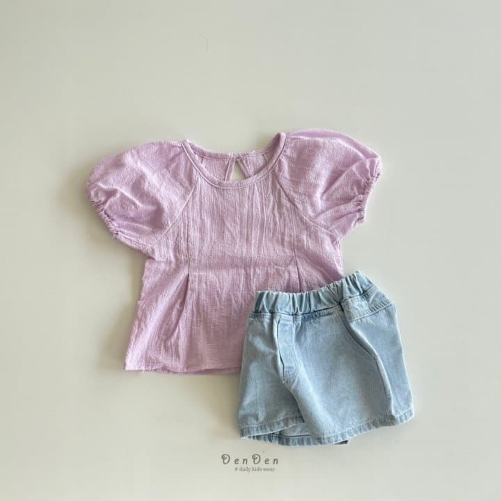 Denden - Korean Children Fashion - #prettylittlegirls - Onder Denim Shorts - 8