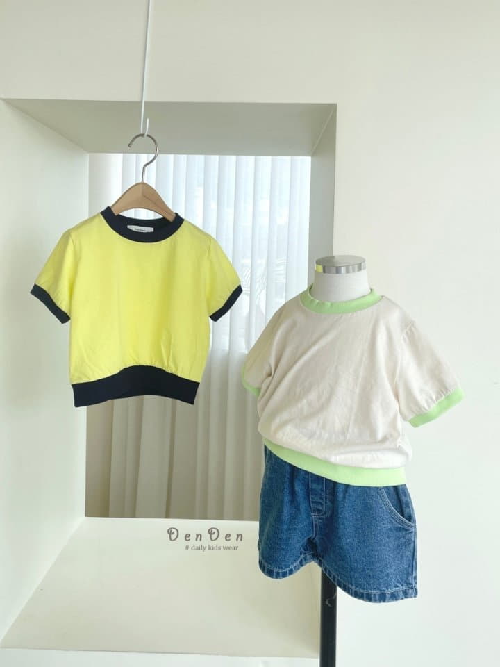 Denden - Korean Children Fashion - #minifashionista - Together Color Tee - 4