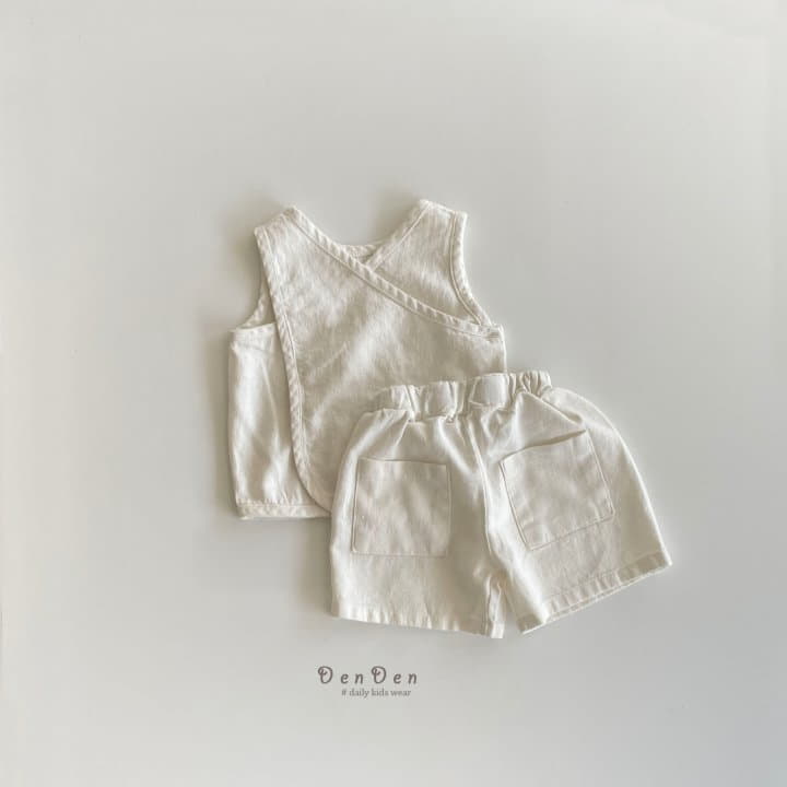 Denden - Korean Children Fashion - #prettylittlegirls - Linen Pocket Shorts - 11