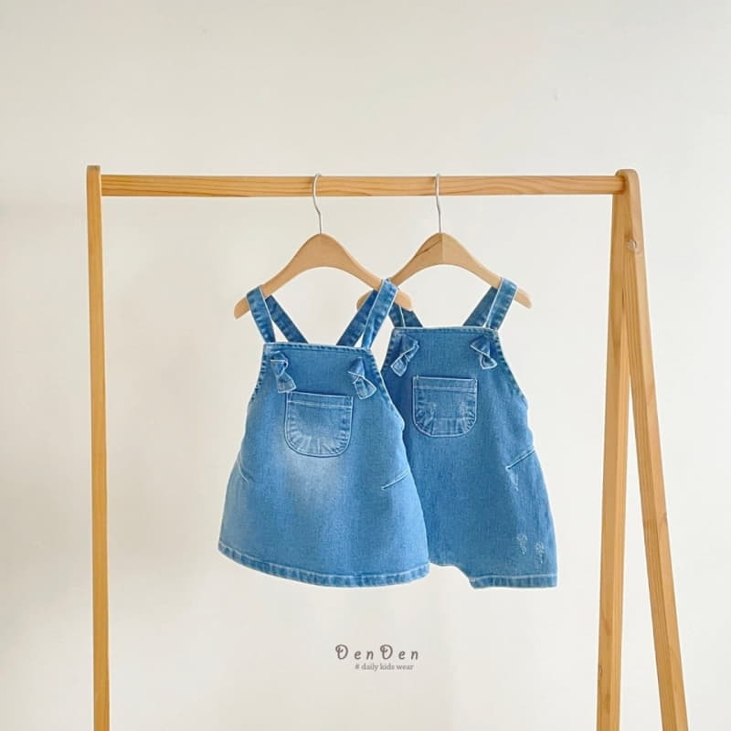 Denden - Korean Children Fashion - #stylishchildhood - Bonbon Dungarees Skirt