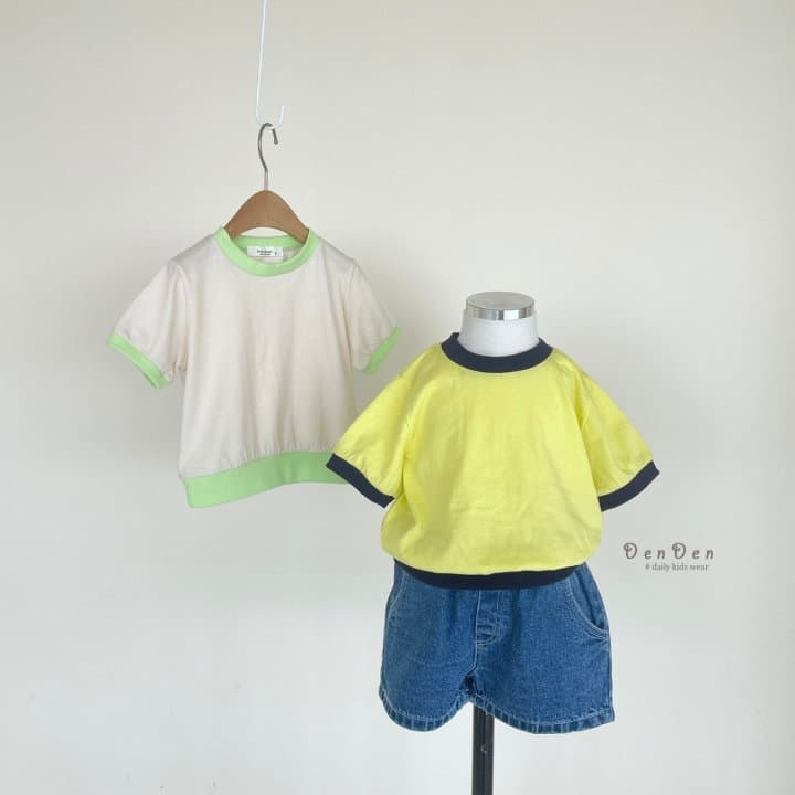 Denden - Korean Children Fashion - #todddlerfashion - Together Color Tee - 5