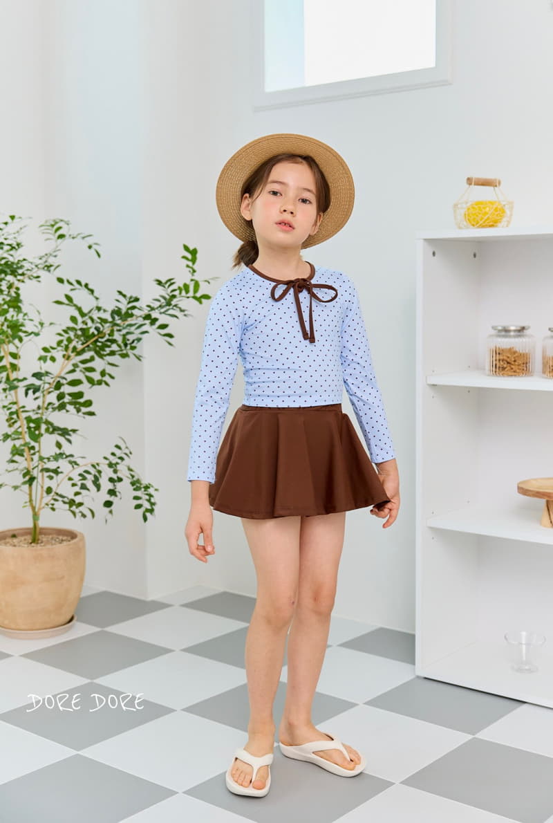 Dore Dore - Korean Children Fashion - #childofig - Some Frea Water Skirt Brown Sky - 5
