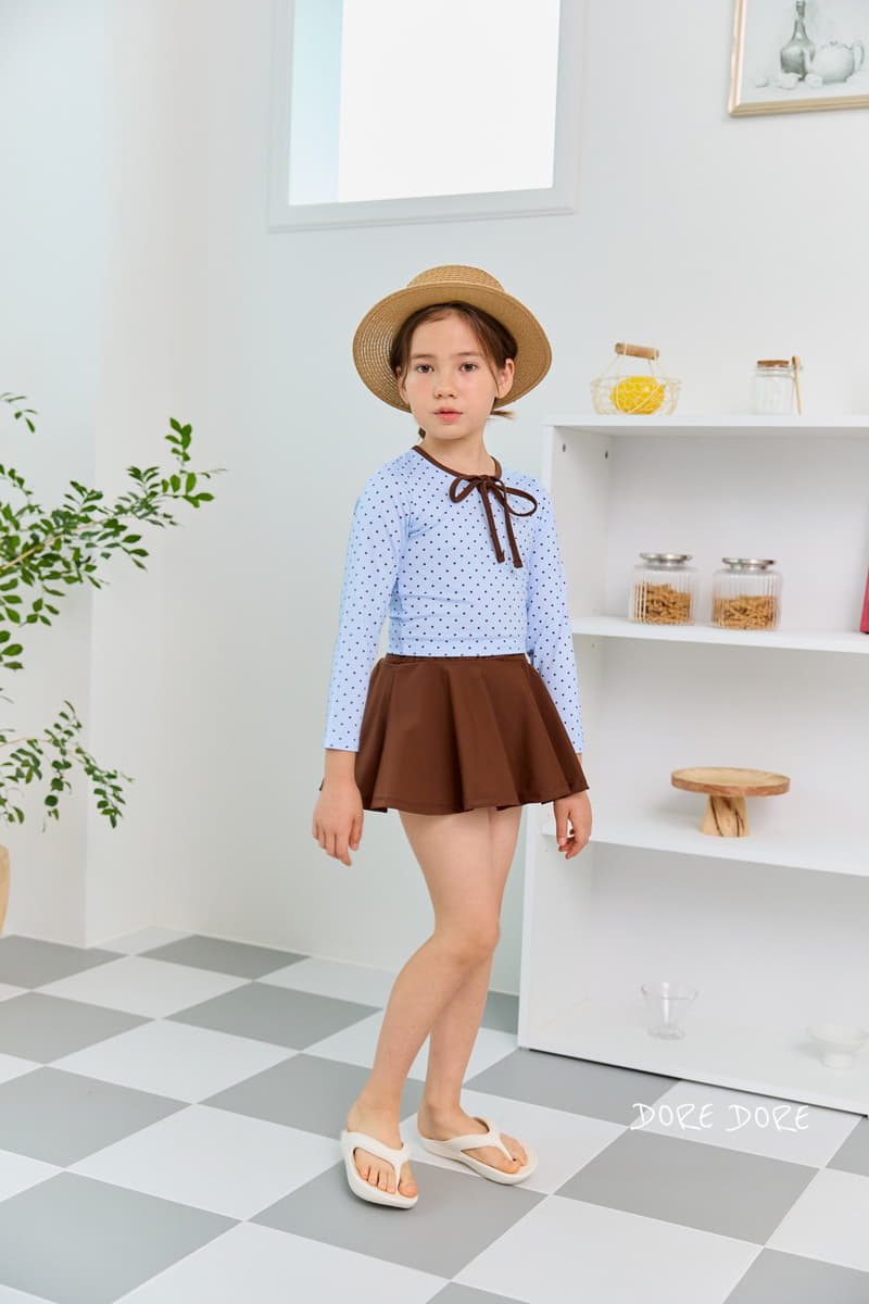 Dore Dore - Korean Children Fashion - #childofig - Some Frea Water Skirt Brown Sky - 6