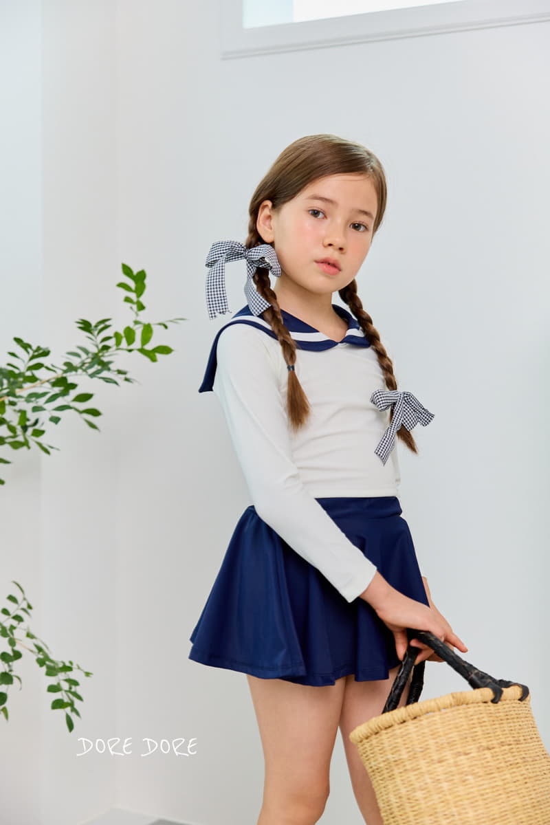 Dore Dore - Korean Children Fashion - #kidsstore - Some Frea Water Skirt Black Navy - 9