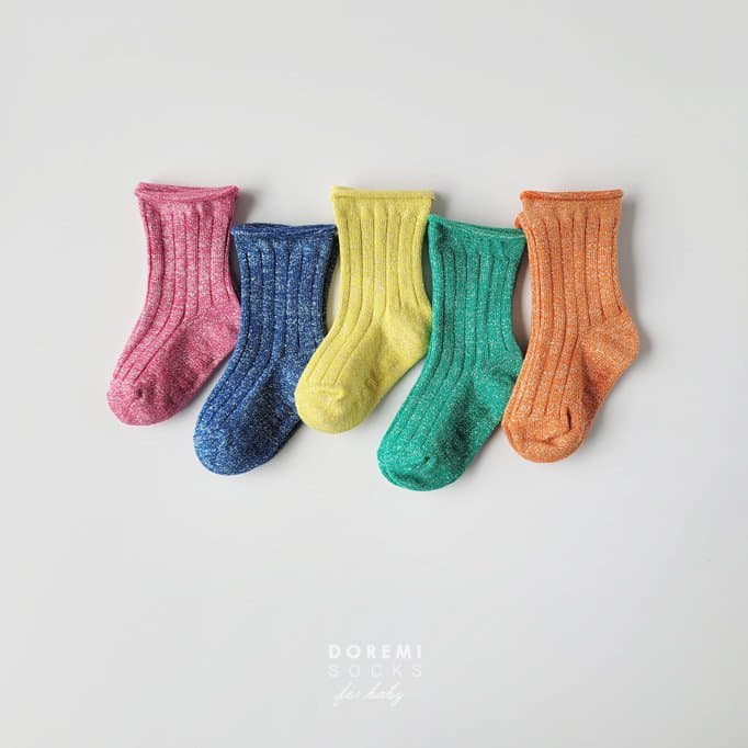 Doremi Socks - Korean Children Fashion - #designkidswear - Glitter Vivid Socks - 2