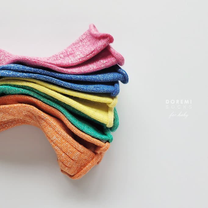 Doremi Socks - Korean Children Fashion - #kidsstore - Glitter Vivid Socks - 6