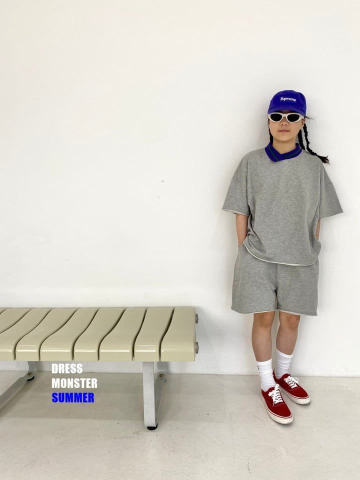 Dress Monster - Korean Junior Fashion - #childofig - PK Top Bottom Set - 3