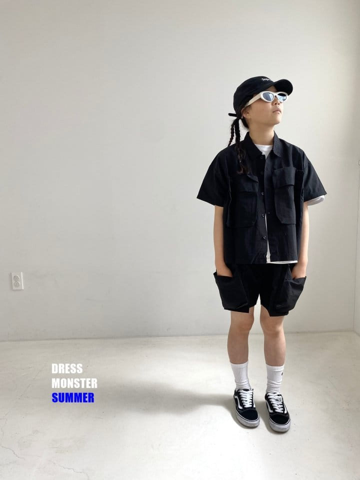 Dress Monster - Korean Junior Fashion - #designkidswear - Big Pocket Top Bottom Set - 7