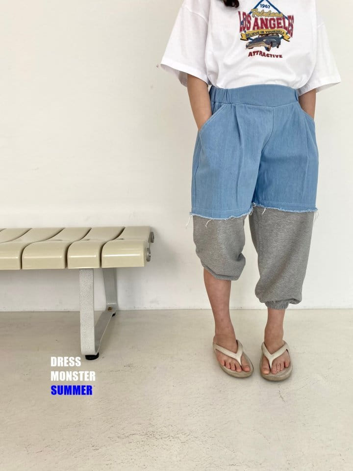 Dress Monster - Korean Junior Fashion - #kidsshorts - 2 way Jeans - 6
