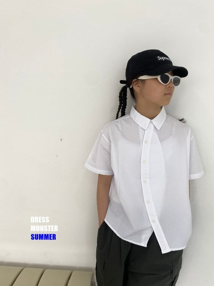 Dress Monster - Korean Junior Fashion - #minifashionista - Curved Shirt - 5