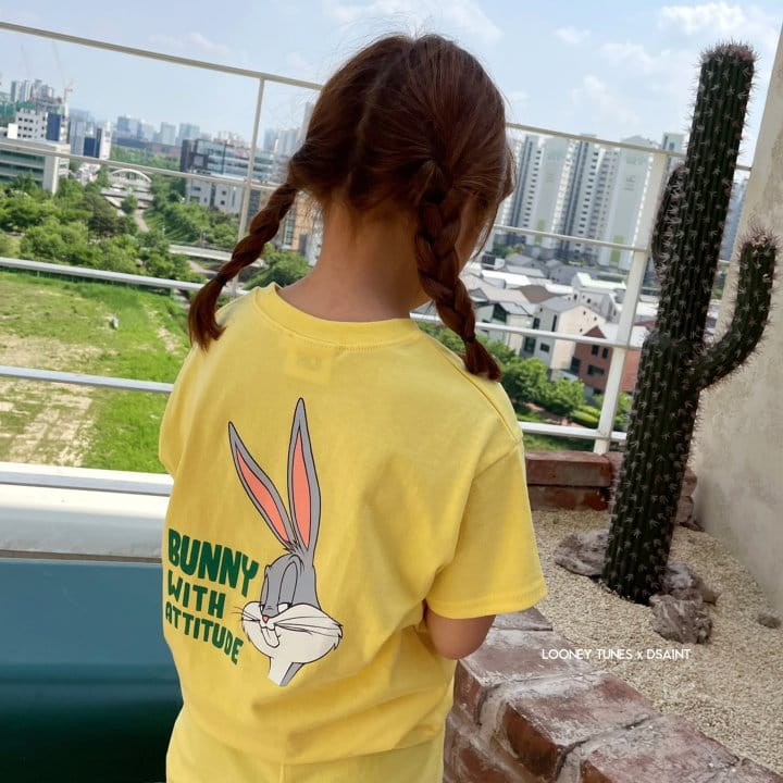 Dsaint - Korean Children Fashion - #childofig - With Bunny Top Bottom Set - 9