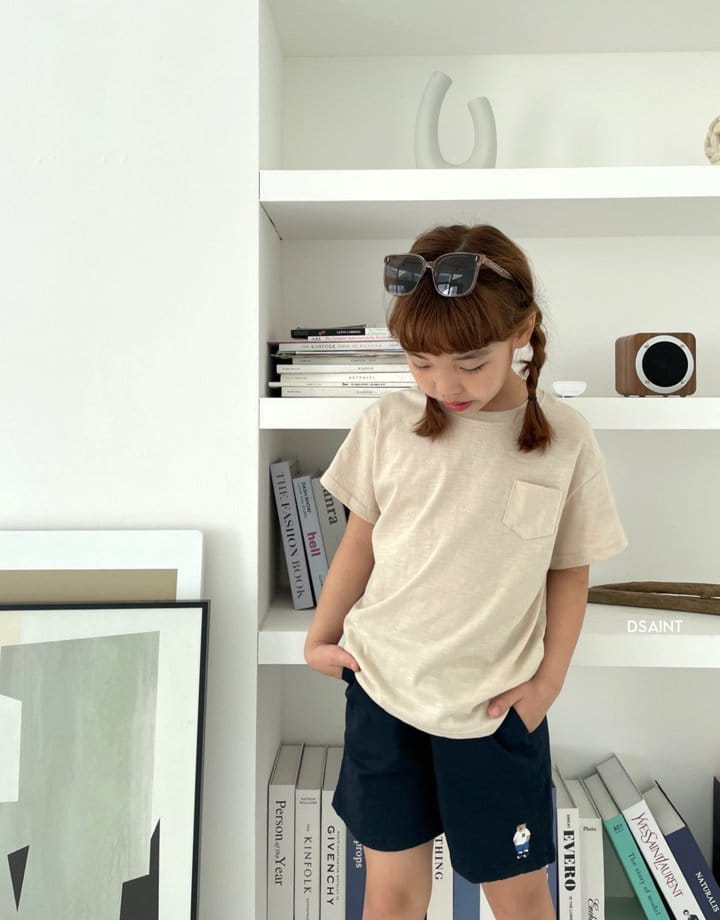 Dsaint - Korean Children Fashion - #childrensboutique - Slav Pocket Tee - 3