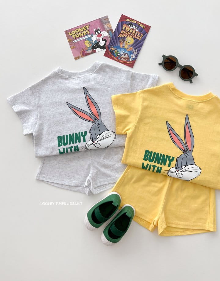 Dsaint - Korean Children Fashion - #designkidswear - With Bunny Top Bottom Set - 12